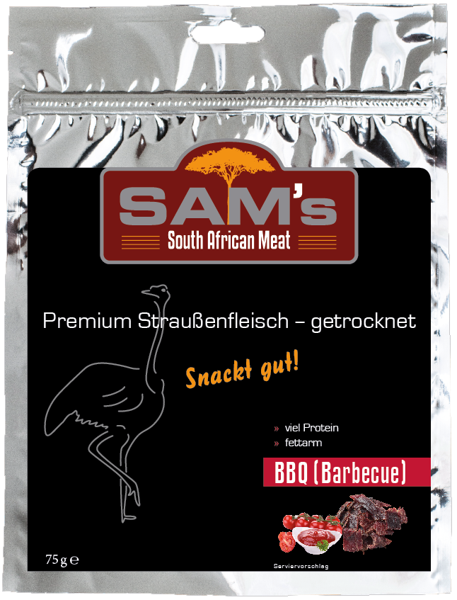 SAMs Straußenfleisch-BBQ-Packung